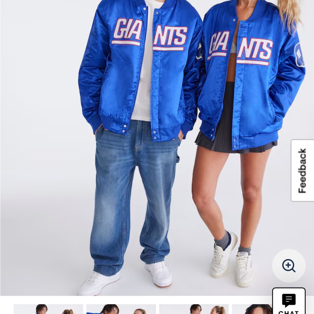 New York Giants Bomber Jacket NEW UNISEX